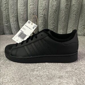 Adidas Superstar Men's All-Black Sneakers